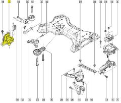 Engine Mount Right Original Trafic Vivaro NV300 Talento 1.6dCi 1124600Q0B