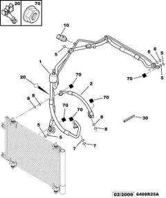 Air Conditioning Pipe Original Citroen Peugeot Xsara Picasso 6477D7