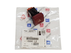 Hazard Light Switch Citroen Peugeot 6990L2 96583113KR Original