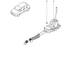 Gear Selector Cable Original renault Thalia II 8200905264 Gear Selector Cable Original renault Thalia II 8200905264