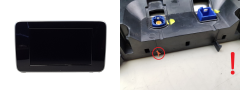 Navigation Display Mercedes-Benz A2059004113 0263701254 Bosch 3