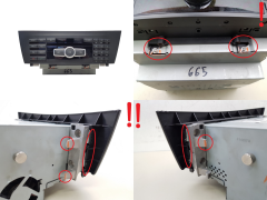 Radio CD Player Navi Mercedes-Benz C A2049009807 A2049011803 A1729021303