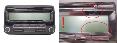 Radio CD Player VW 1K0035186AA 7647201360 Blaupunkt 1382