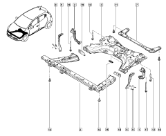 Mount, Bracket New Renault Clio 4 543171370R