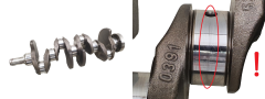 Crankshaft 0391 8200382457 122011649R 1.5 DCI K9K772 Renault Dacia Nissan