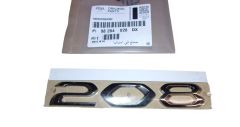 Emblem Rear Original 98284028DX Peugeot 208