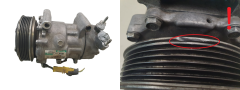 Air Con Compressor 9655191680 Sanden SD6V12 Model 1450 Citroen Peugeot 1006