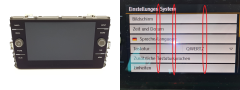 Radio Display Volkswagen 5G6919605 VDO