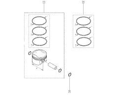 Piston Rings Original Renault 2.0 16v M4R 7701065053