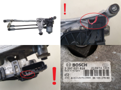 Wiper Linkage Peugeot 308 2 9810327980 0390241587 Bosch 1317