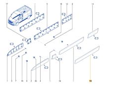 Door Trim Left New Original 828212211R Renault