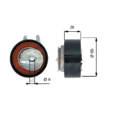 Belt Tensioner Original Citroen Peugeot 407 C5 2.7-3.0 HDI 9814121580