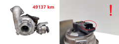 Turbocharger 9686120680 GTC1244VZ 1.6 HDI TDCI PSA Ford Volvo 49137 km