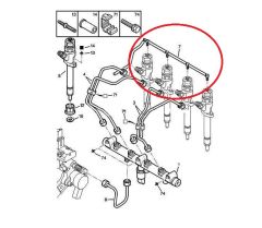 Fuel Pipe Original Citroen Peugeot C5 406 2.2 HDI 15730Q