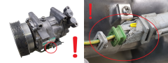 Air Con Compressor 8200819568--B SD6V12 1904 Sanden Renault 1081