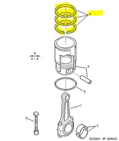 Piston Rings Original Citroen Peugeot 1.4 16V ET3J4 0640S8 Piston Rings Original Citroen Peugeot 1.4 16V ET3J4 0640S8