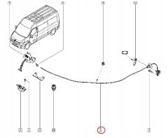 Lock Cable Front Original Master 3 Movano NV400 6562000Q0D