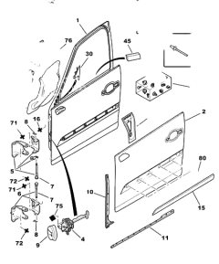 Door Right Rear Original Citroen C4 Picasso 9008P7 Door Right Rear Original Citroen C4 Picasso 9008P7