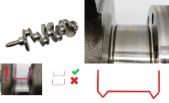 Crankshaft QXBA D4204T RHJ 2.0 TDCi HDI 0501N8 Ford Volvo PSA 4823