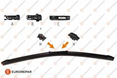 Wiper Blade Left Original Citroen C4 307 1635455380