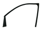Door Window Seal Left Front Renault Clio 3 5D