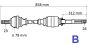 Drive Shaft Right New Original 8200882435 Renault Twingo 2 1.5 DCI