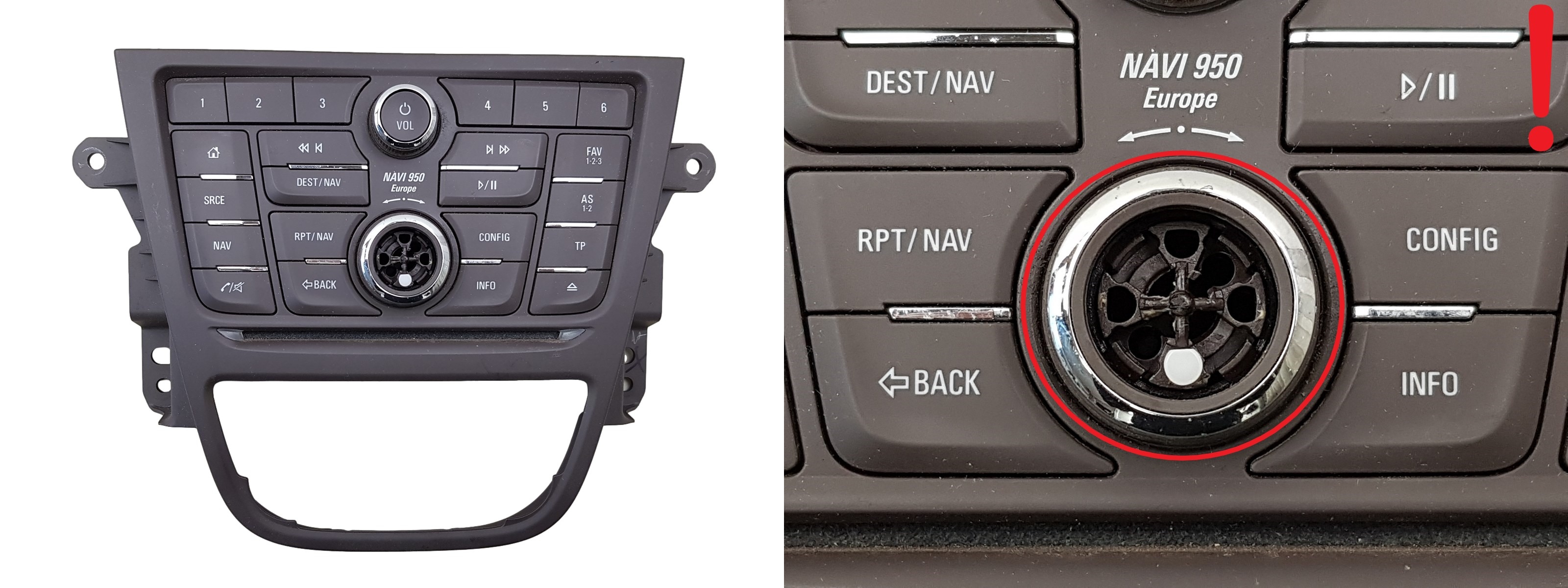 Control panel Radio Opel Mokka 42356785 A2C9894820001 main product photo