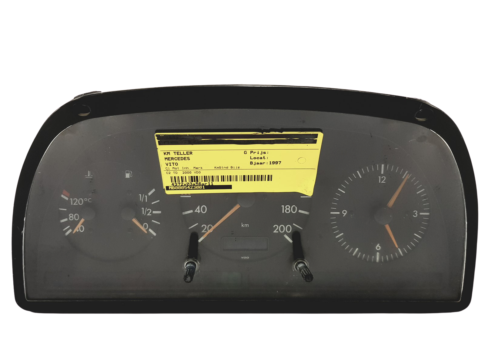 Speedometer/Instrument Cluster Mercedes V Vito MB 0005423001 VDO 30930 main product photo