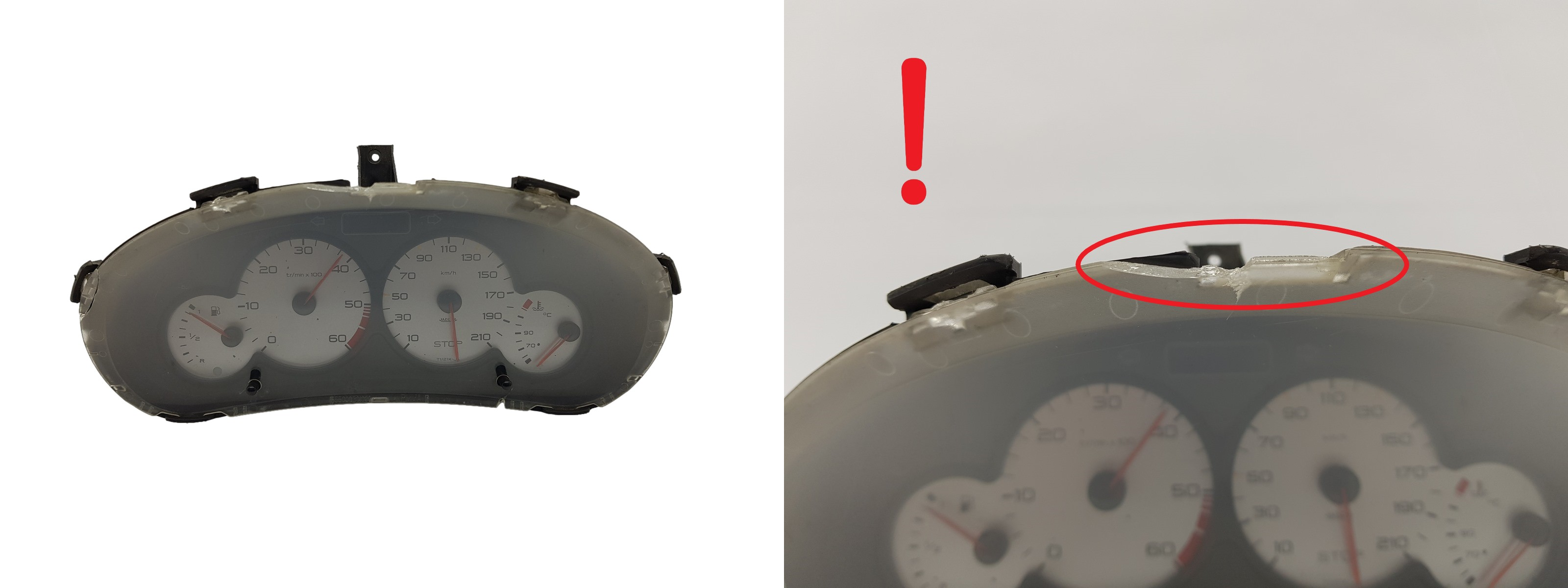 Speedometer/Instrument Cluster Peugeot 206 9648836580 000500803 3141 main product photo