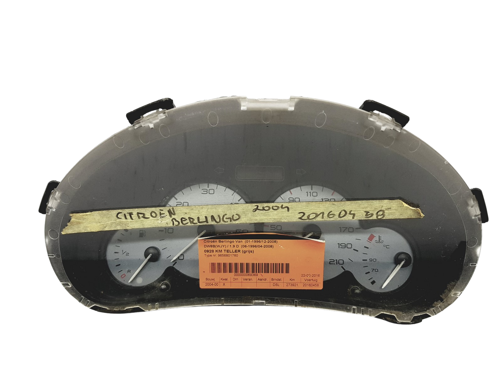 Speedometer/Instrument Cluster Partner 1 Berlingo 1 9656801780 PSA 53558 main product photo