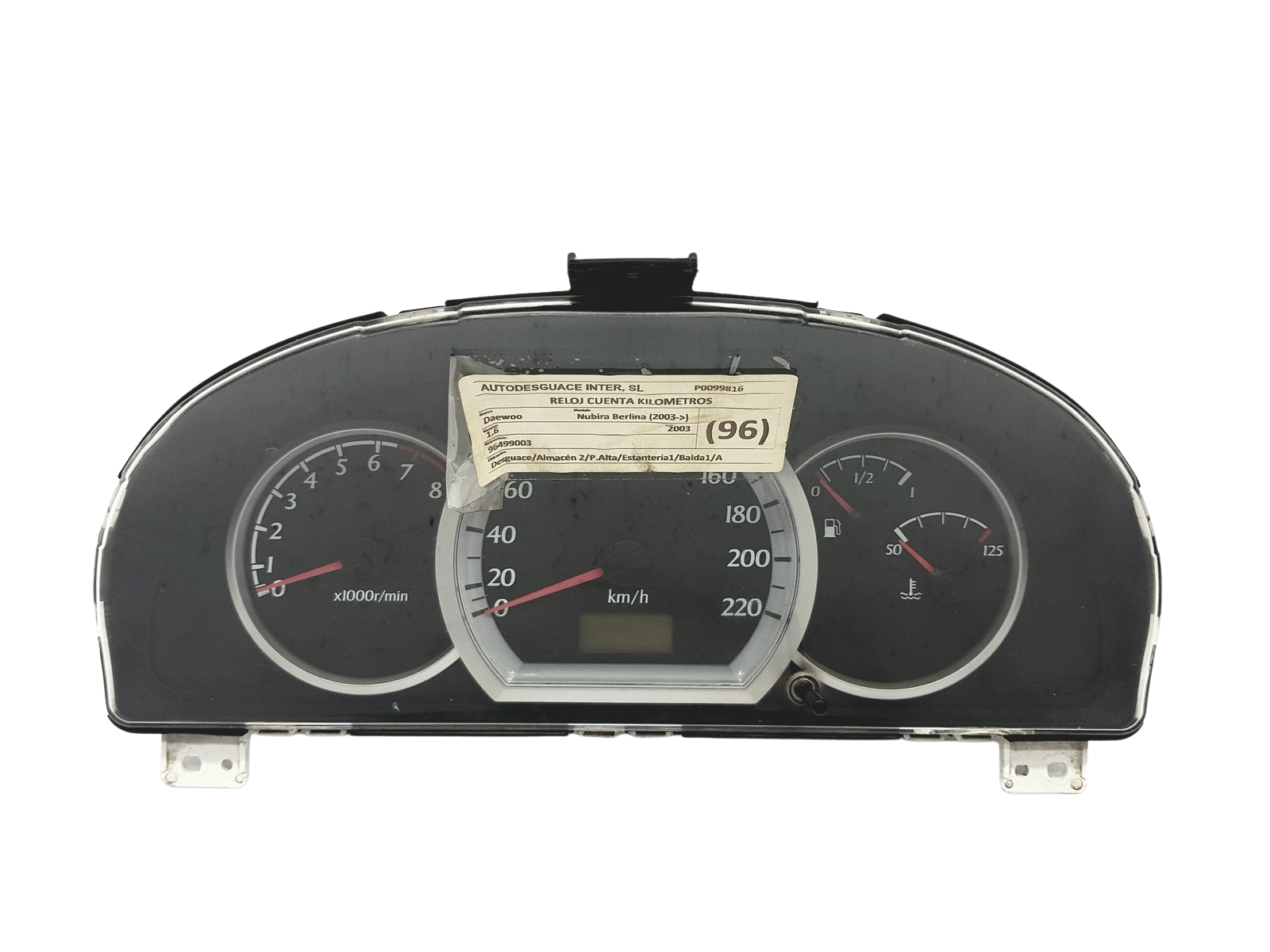 Speedometer/Instrument Cluster Chevrolet Lacetti 96499003HM 57627 main product photo