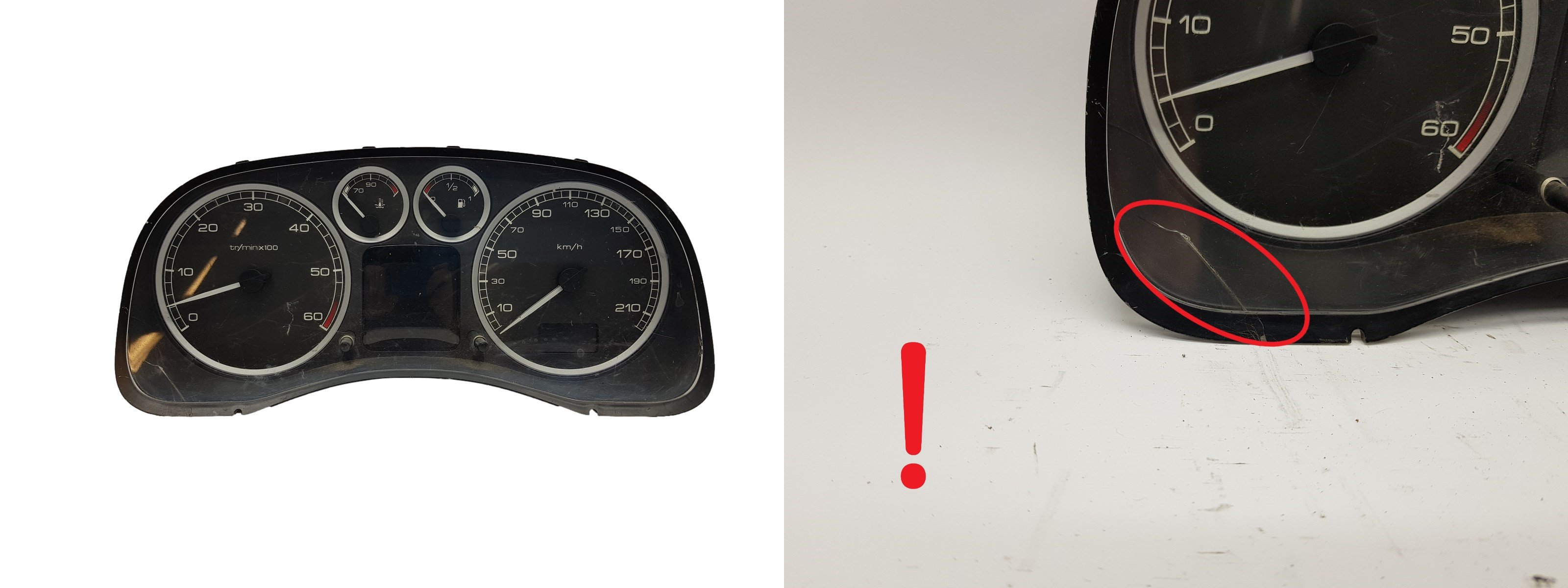 Speedometer/Instrument Cluster Peugeot 307 9655476580 2912 main product photo