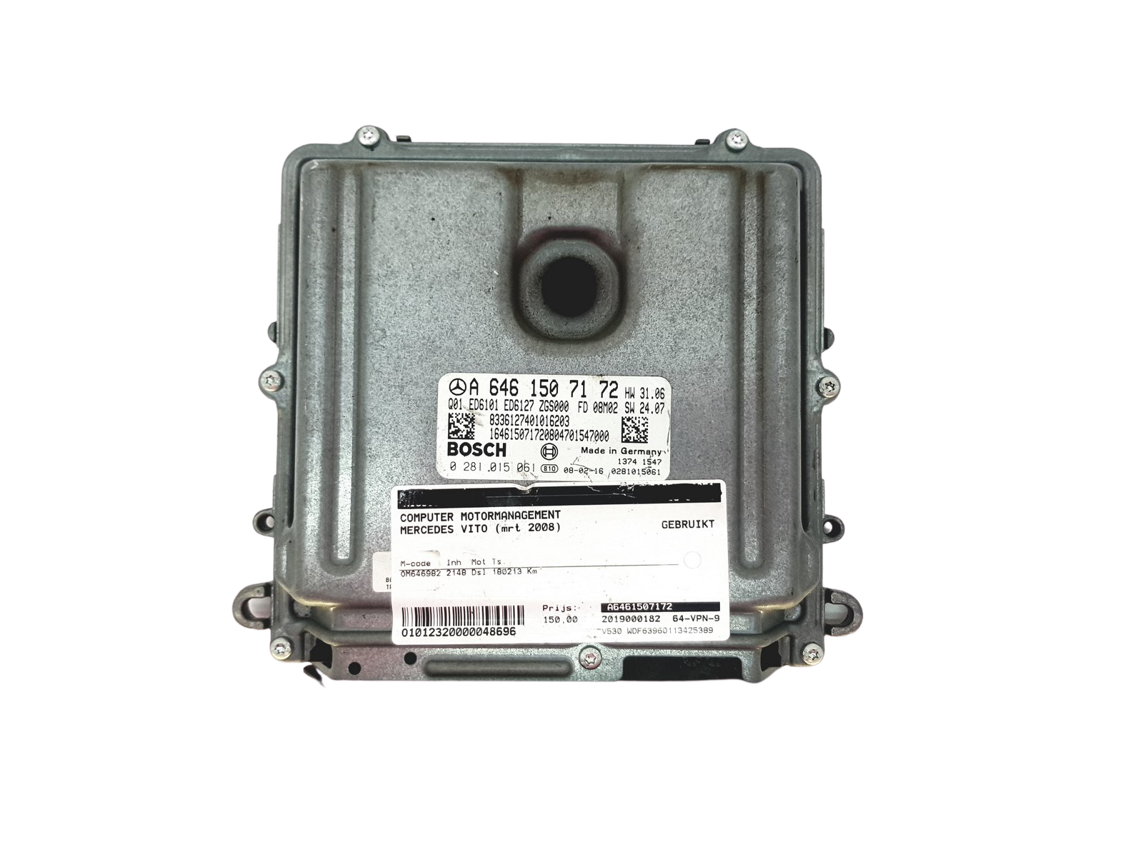 Control Unit A6461507172 0281015061 Mercedes Bosch main product photo