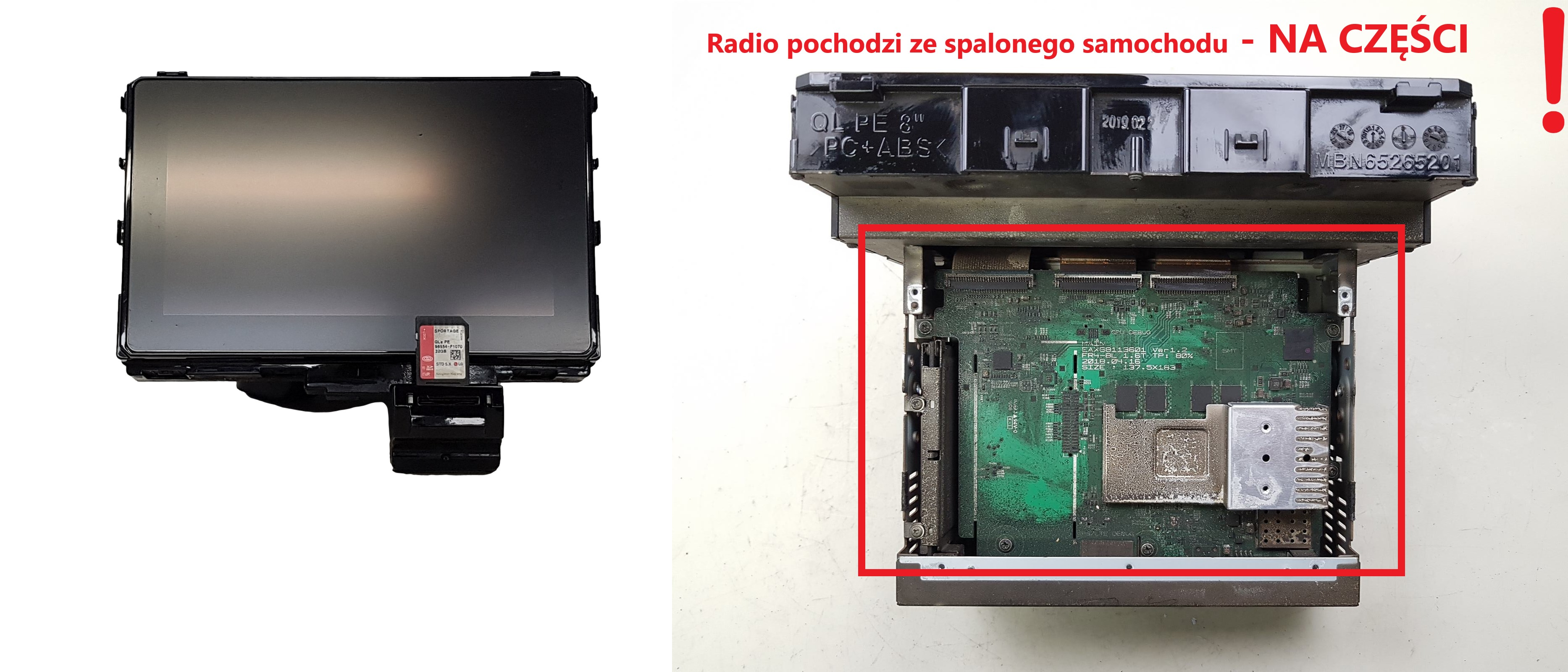 Navigation KIA Sportage 96560-F1921FHV NA CZĘŚCI main product photo