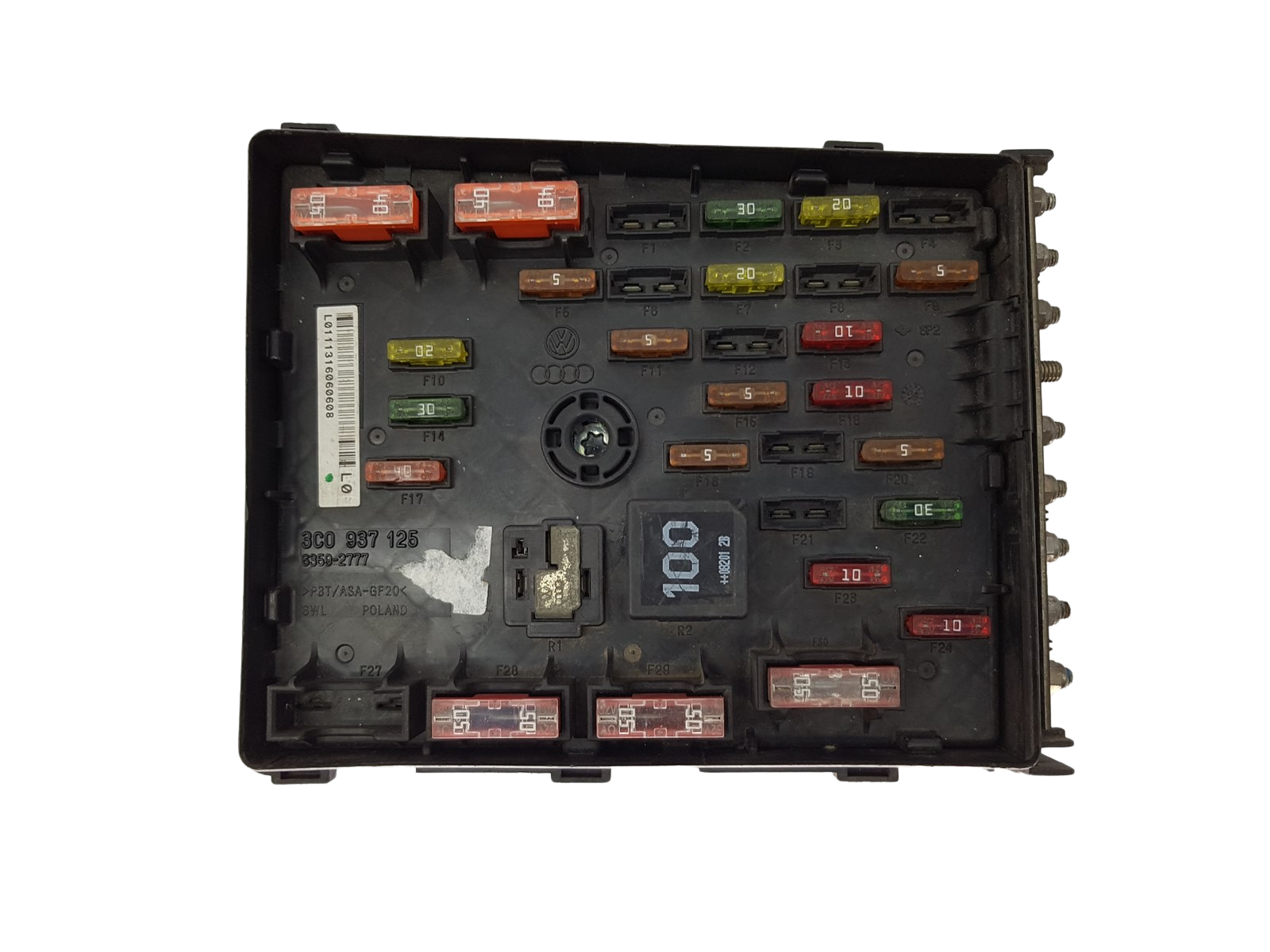 Fuse Box 3C0937125 6359-2777 VW SEAT Audi 20815 main product photo