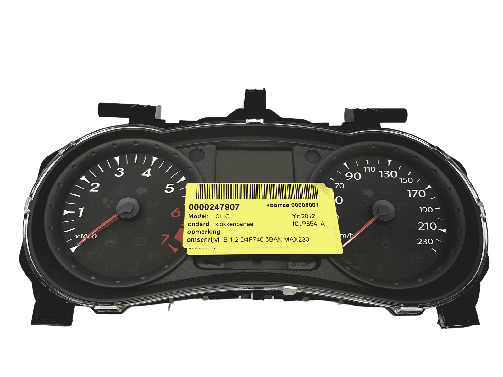 Speedometer/Instrument Cluster Renault Clio 3 8201059899 A 31789 main product photo