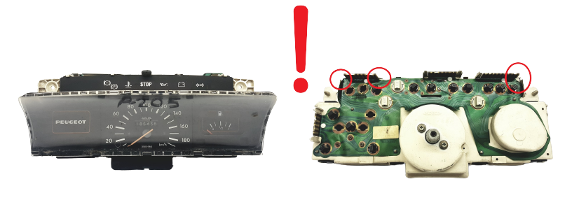 Speedometer/Instrument Cluster Peugeot 205 3/18/A1-18K6J 318A118K6J 55312 main product photo