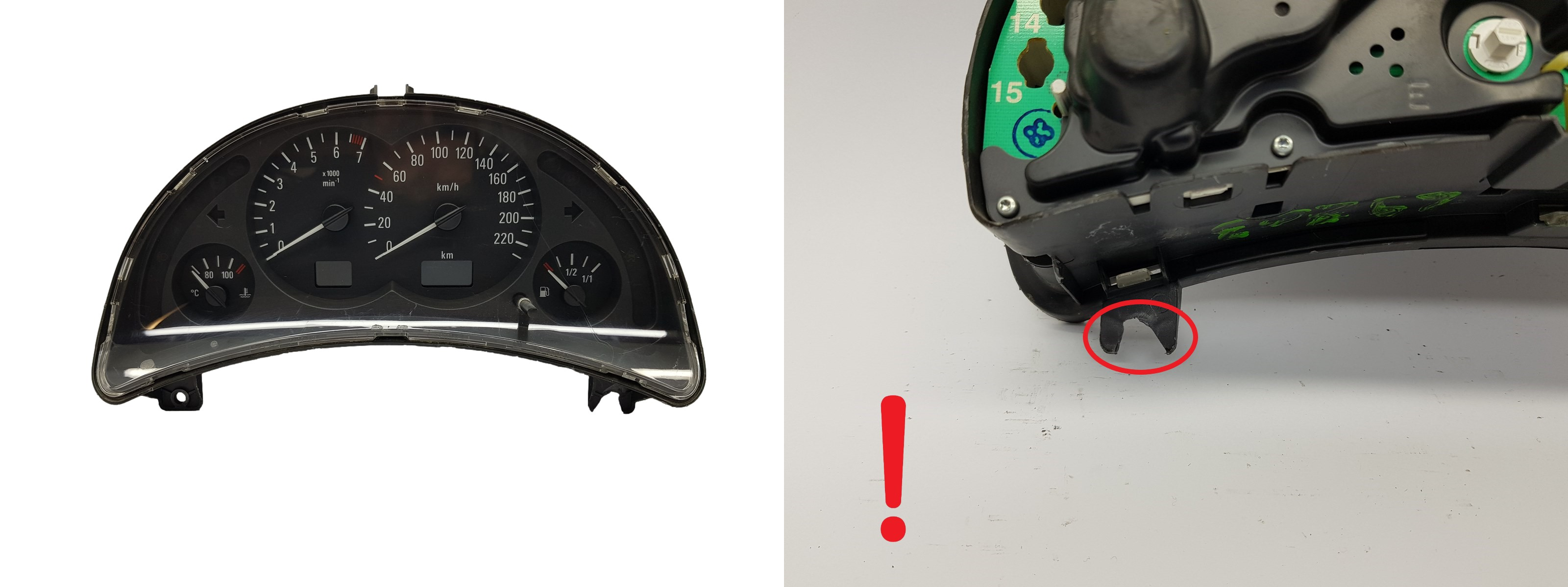 Speedometer/Instrument Cluster Opel Corsa C 24459513TR 110008988014 3106 main product photo