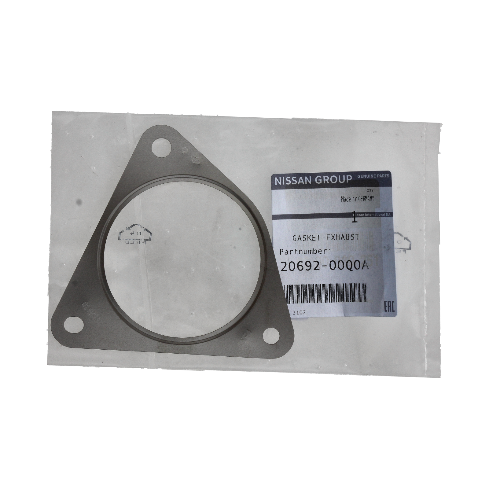 Gasket, Seal Original Renault 2069200Q0A 8200030251 Nissan main product photo