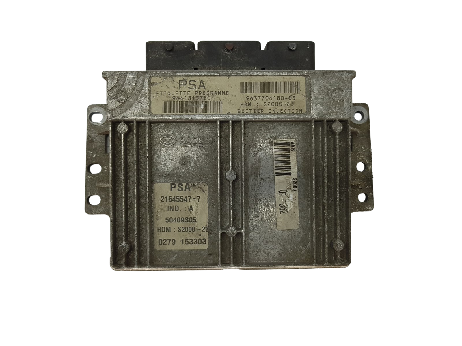 Control Unit 9641815780 9637706180-03 21645547-7 PSA Sagem 14353 main product photo