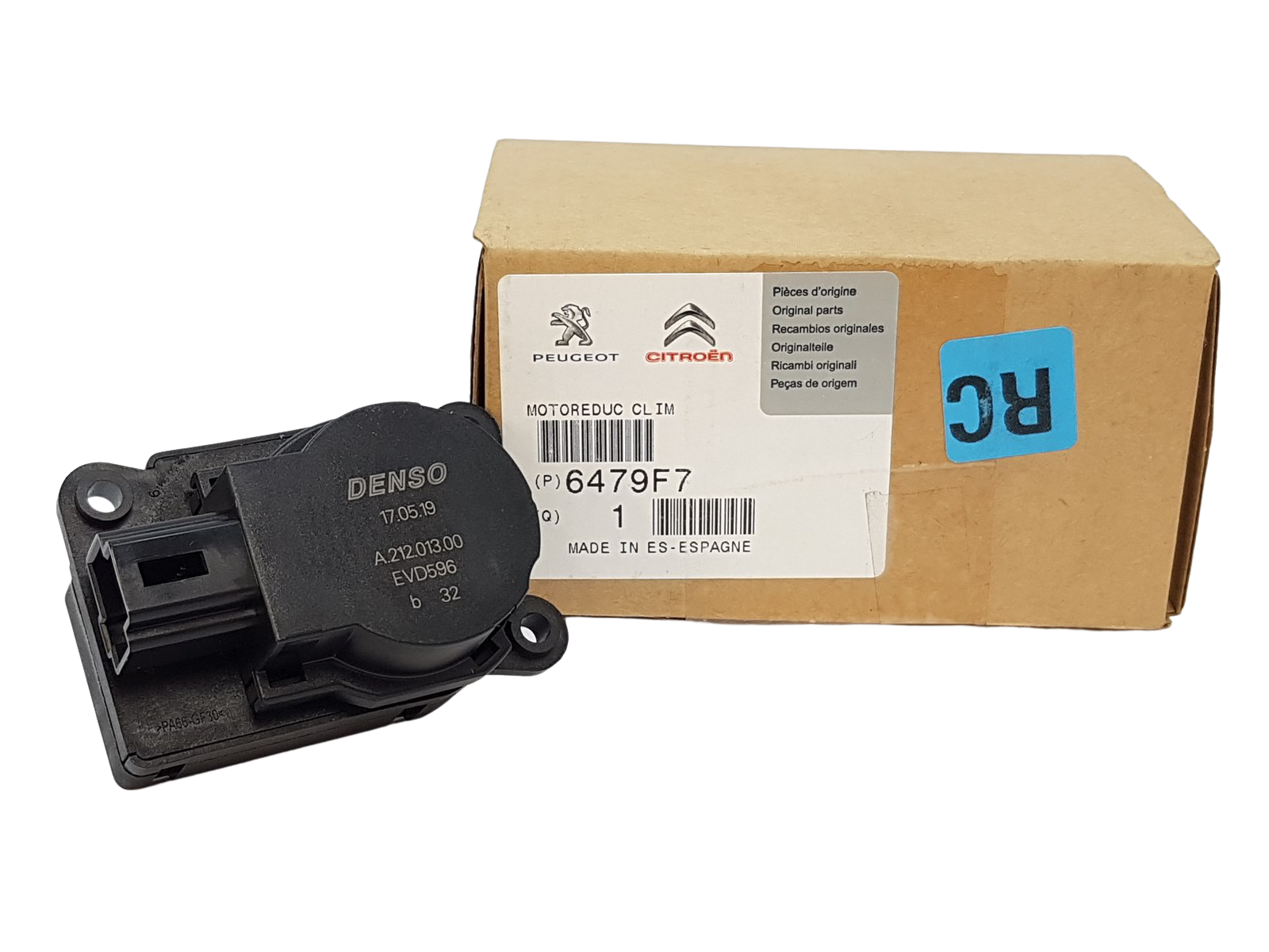 Heater Flap Actuator Motor Original Citroen C4 Picasso 6479F7 main product photo