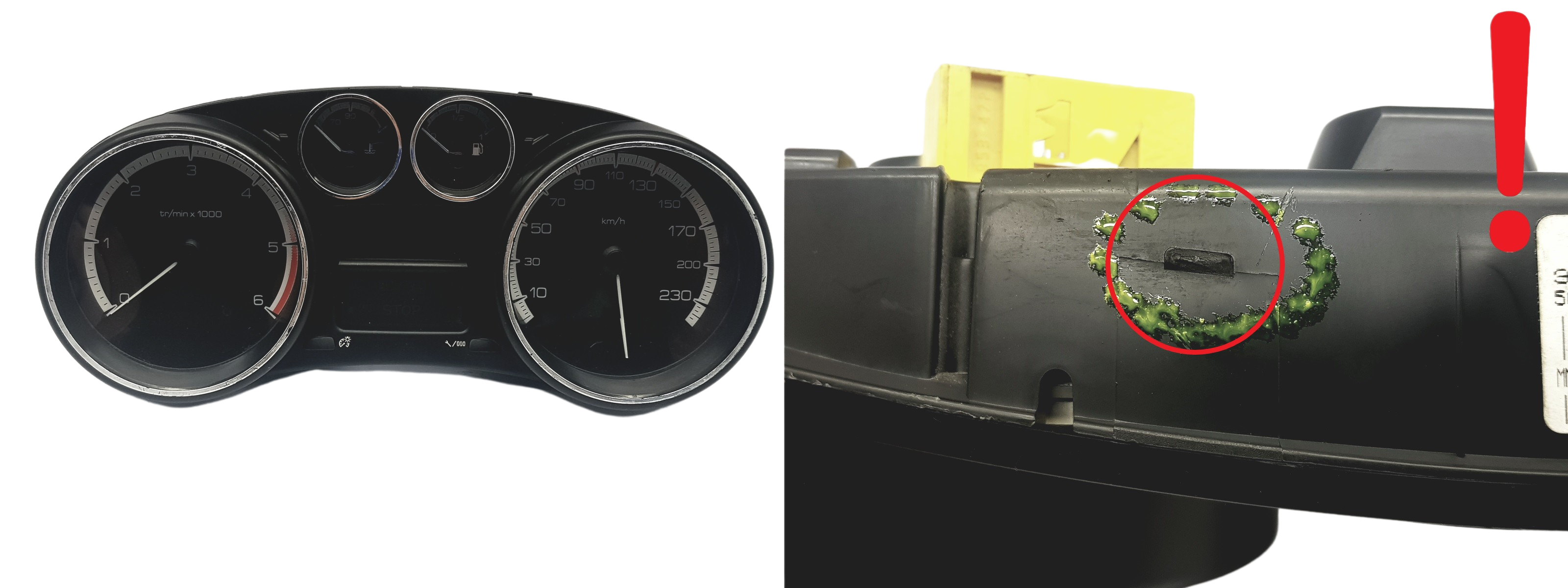 Speedometer/Instrument Cluster Peugeot 308 9665107480 503001550311 1095 main product photo
