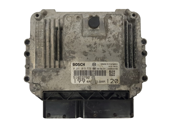 ECU Engine Control Unit Fiat 51853792 0281015572 Bosch main product photo