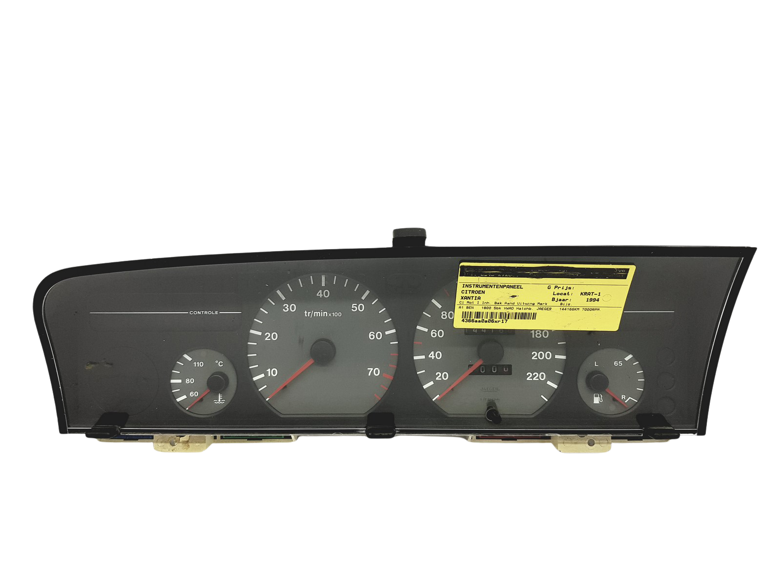 Speedometer/Instrument Cluster Citroen Xantia 96135756 Jaeger main product photo