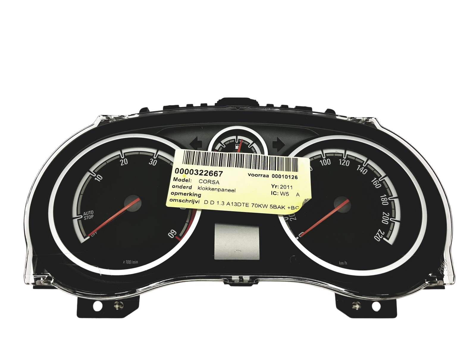 Speedometer/Instrument Cluster Opel Corsa D P0013316504 0001958237 31256 main product photo