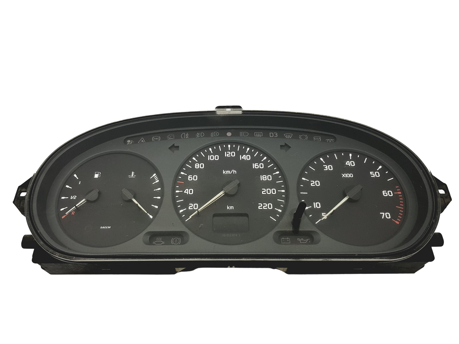 Speedometer/Instrument Cluster Renault Megane 1 Scenic 1 21578161-2 40794 main product photo