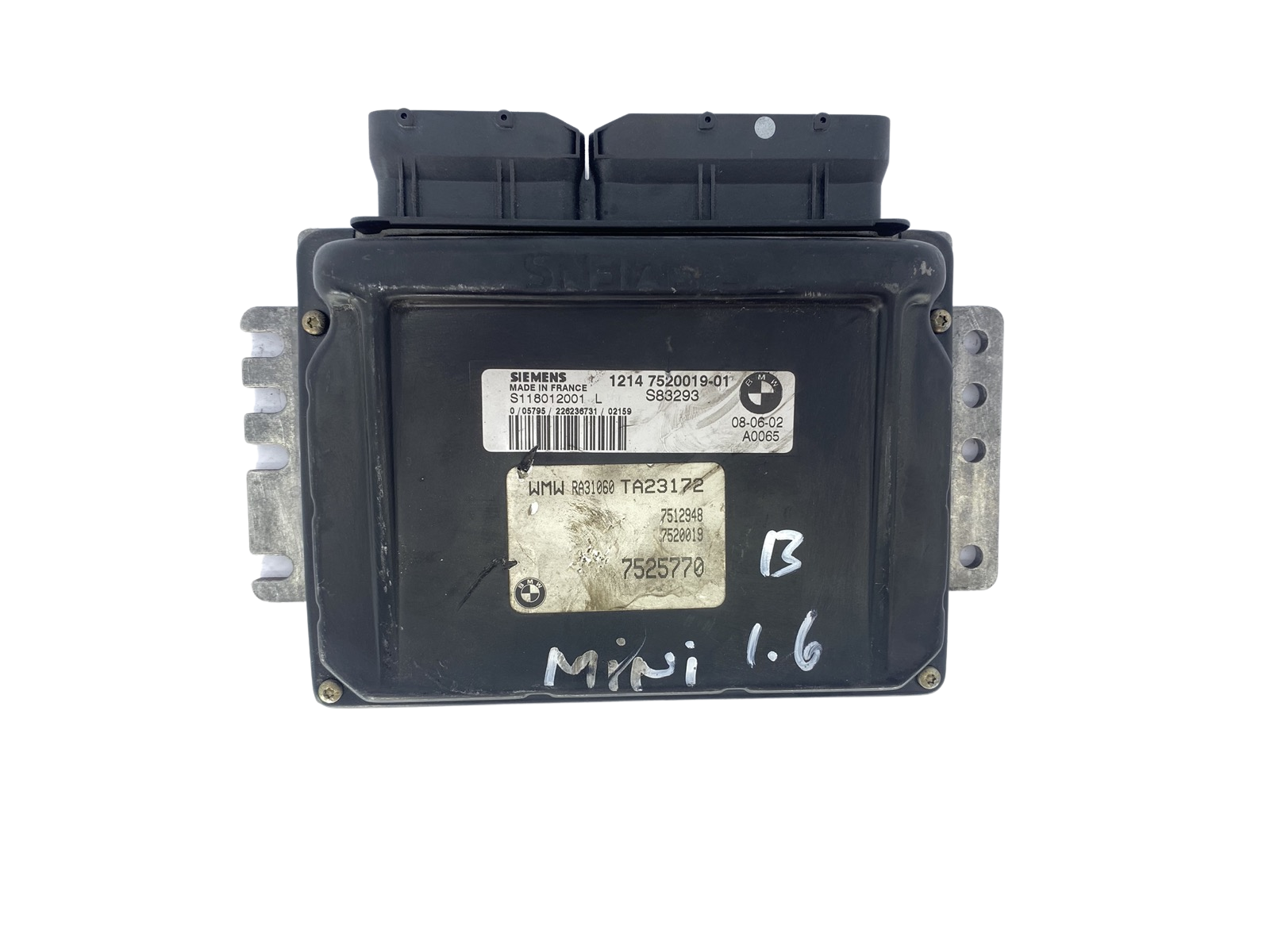 Control Unit 1214 7520019-01 S118012001L Mini BMW Siemens 50929 main product photo