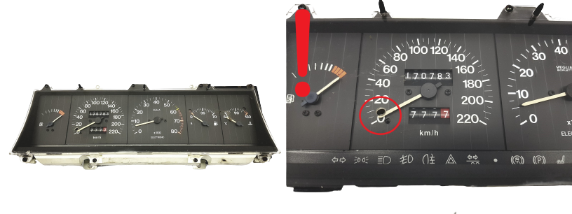 Speedometer/Instrument Cluster Fiat Croma 82410461 6042680010B 47825 main product photo