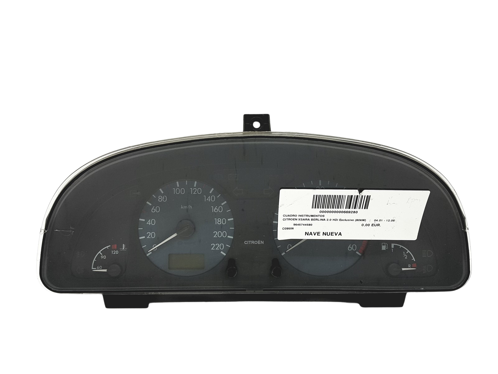 Speedometer/Instrument Cluster Citroen Xsara 9645744580 B 00 50093 main product photo
