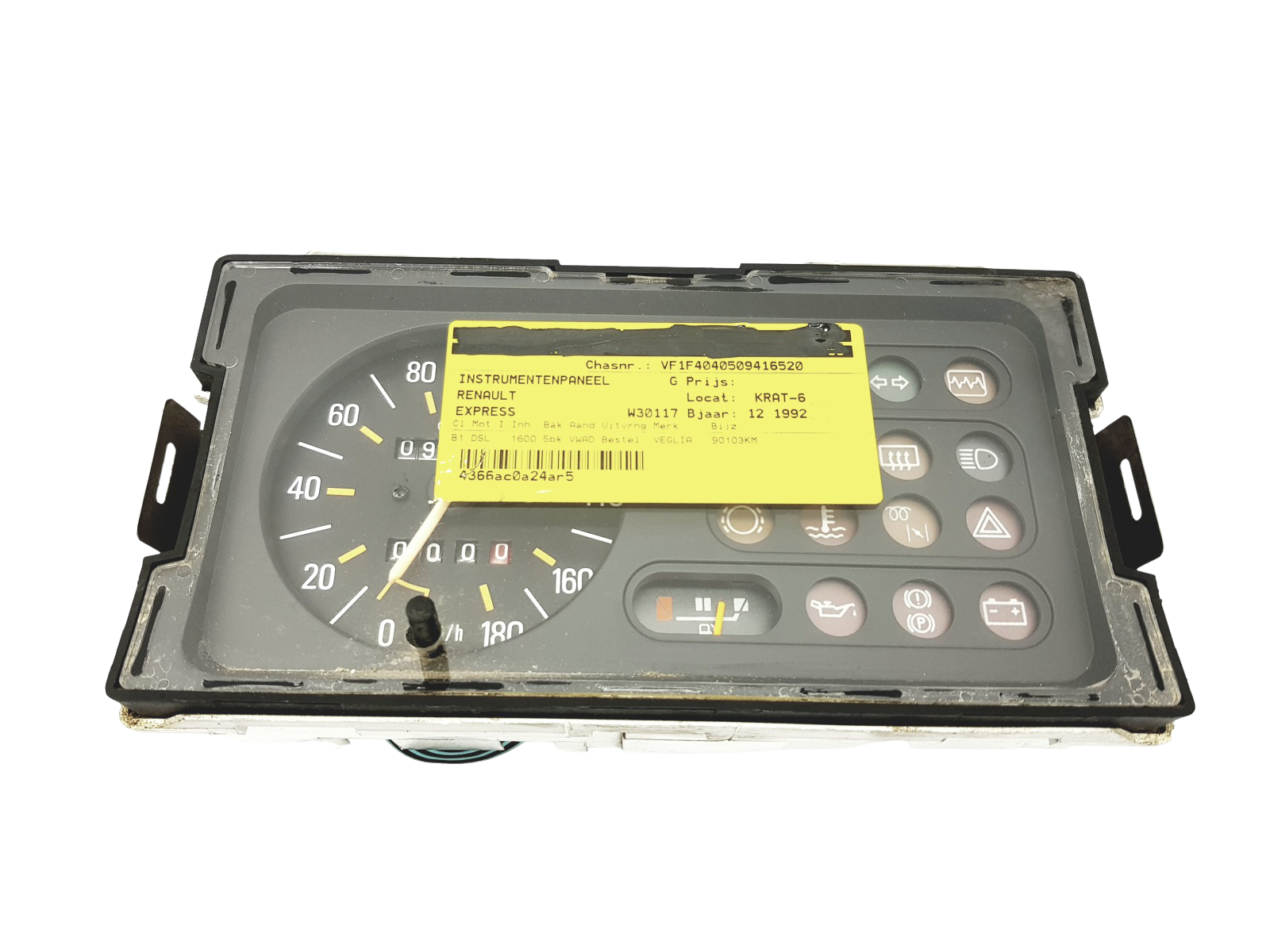 Speedometer/Instrument Cluster Renault Rapid Express 7700808738 Veglia main product photo